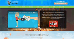 Desktop Screenshot of magicticketdiscounts.com